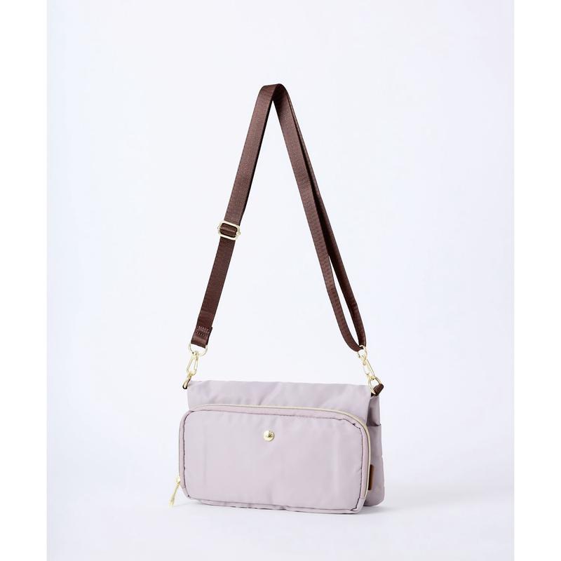 Legato Largo One Mile Wallet Shoulder Bag (Lavender)