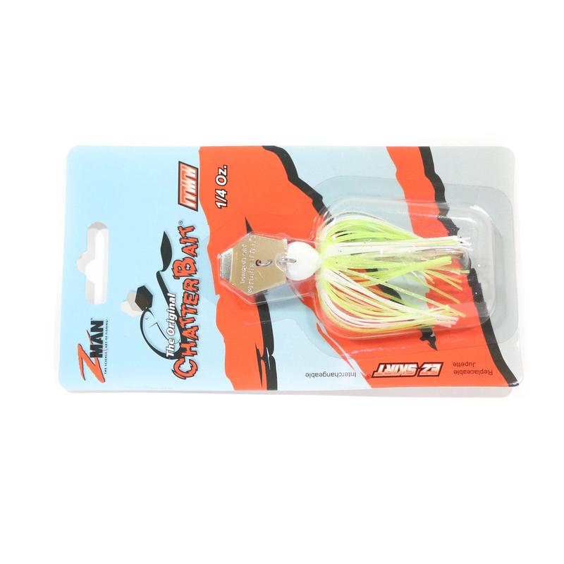 Zman Chatterbait Mini 1/4 oz Sinking Lure Chart White (0228)