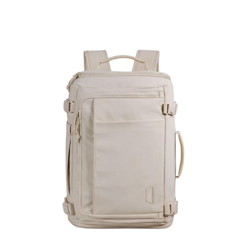 Bagsmart Blast Quick Access Carry On Travel Backpack Extended 38L (Beige)
