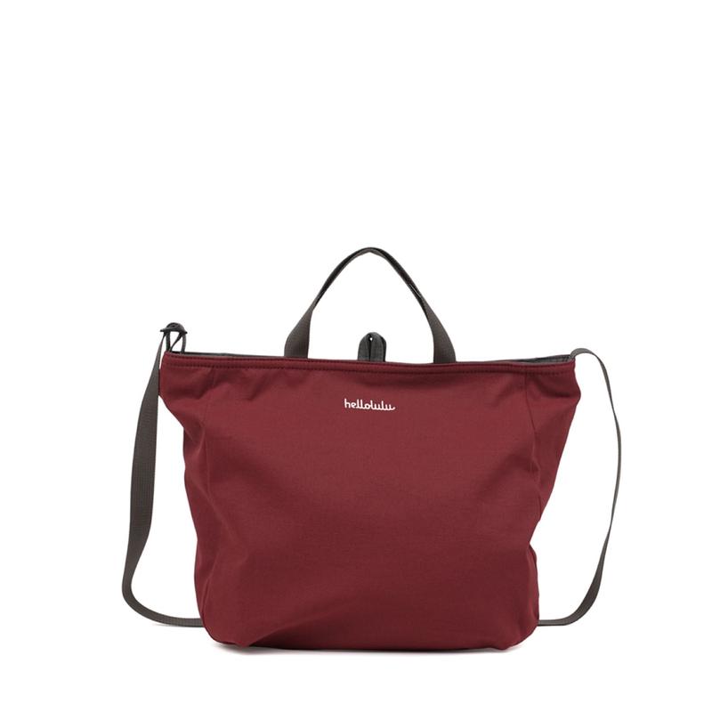 Hellolulu Jolie Double Sided 2 Way Shoulder Bag Recycled (Berry Wine/Glacier Gray)
