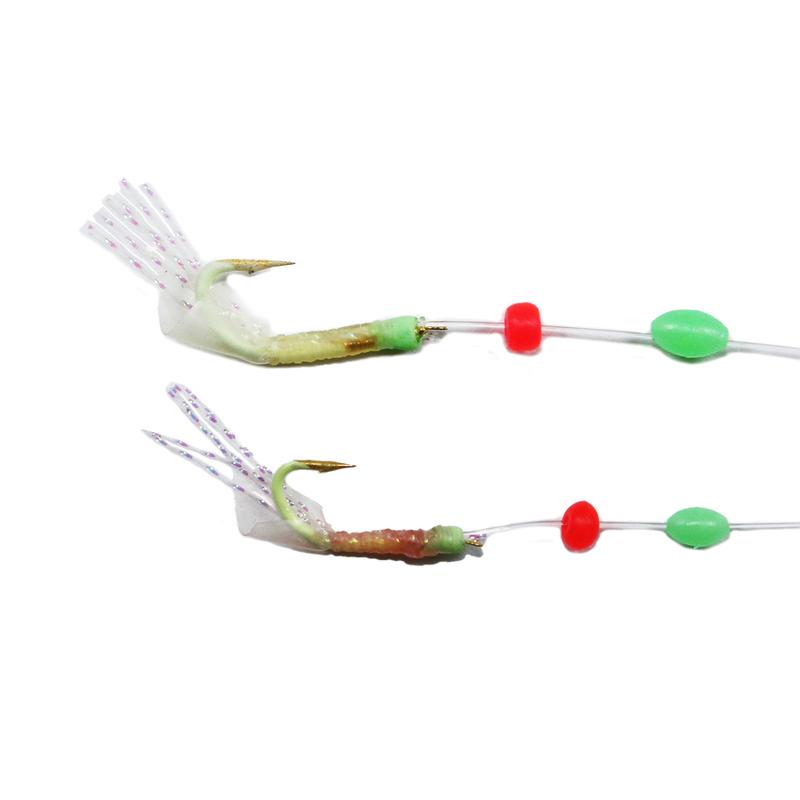 Ahi USA Glow Hook Speckled Shrimp Sabiki SB-402GH