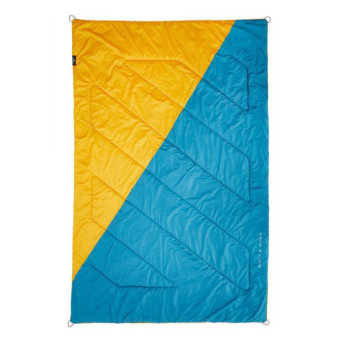 Teton Sports Acadia Mammoth Outdoor Camp Blanket in GoldenrodPeacock