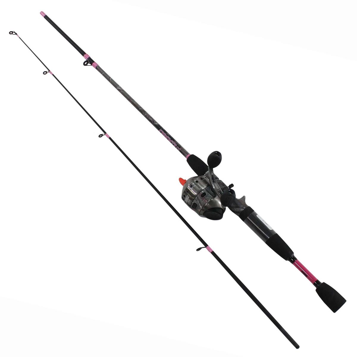 33 Ladies Camo 6' 2pc Med Spincast Combo