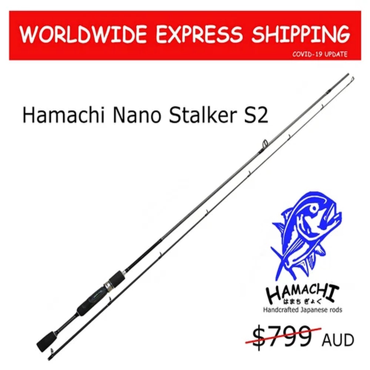 2026 Hamachi Nano Stalker S2 JDM 2-4kg ultralight Japanese Bream Bass spin rod