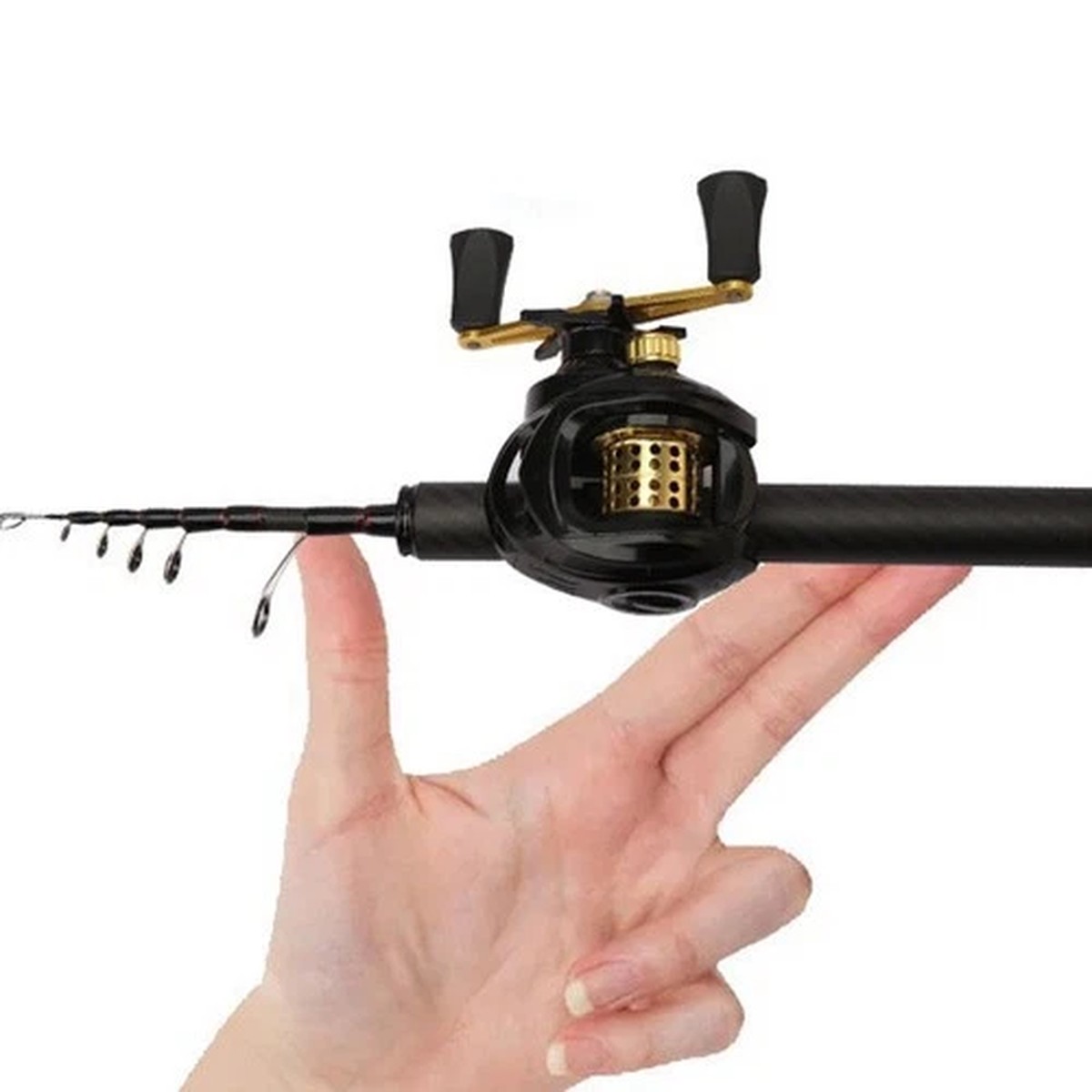 3536cm UL Telescopic Fishing Rod for Trout Bass Lightweight Baitcasting Design