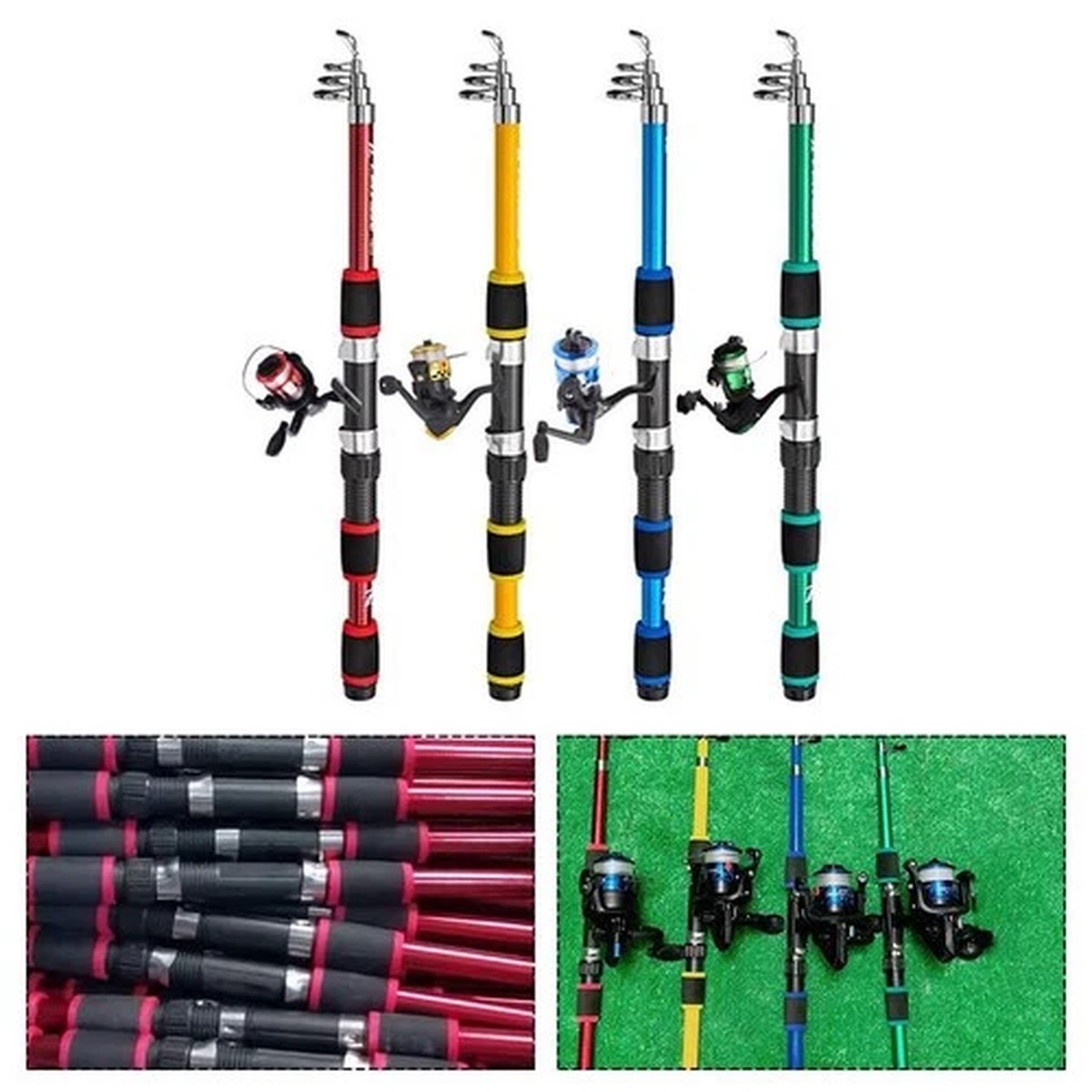 Complete Fishing Kit with Telescopic Rod and All Necessary Accessories