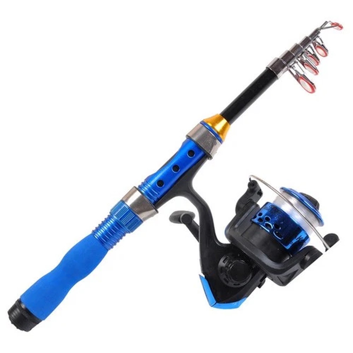 Complete Fishing Solution with Telescopic Rod and Smooth Operating Reel