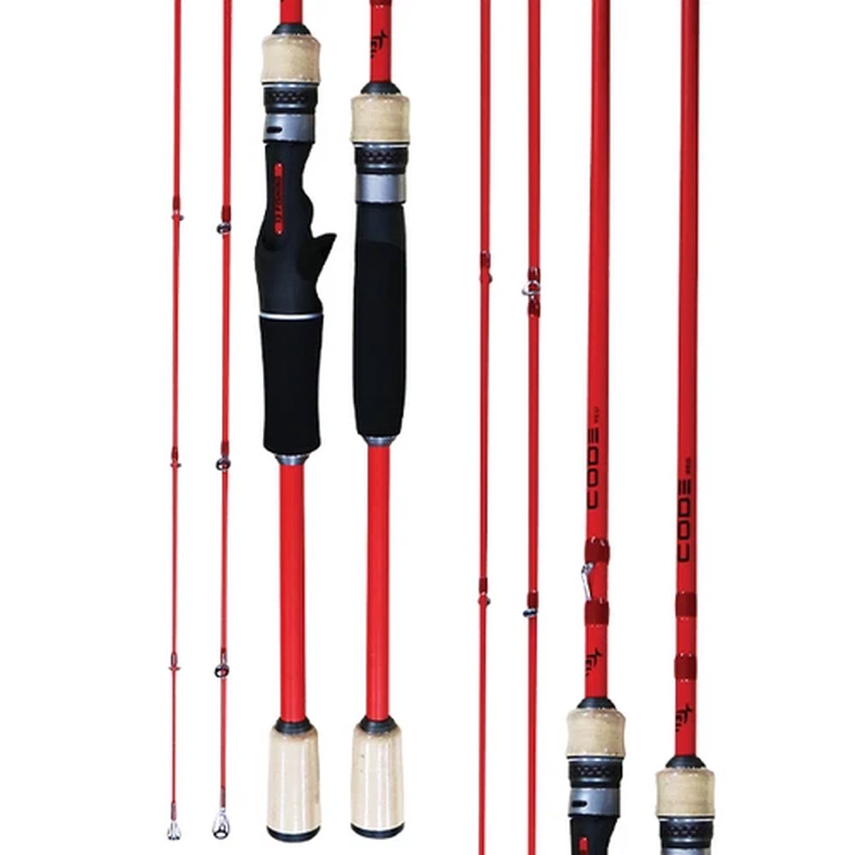 13 Fishing - Code Red Spin Rod 7'0" Medium 4-8kg Fast 2pc - CRS-702M
