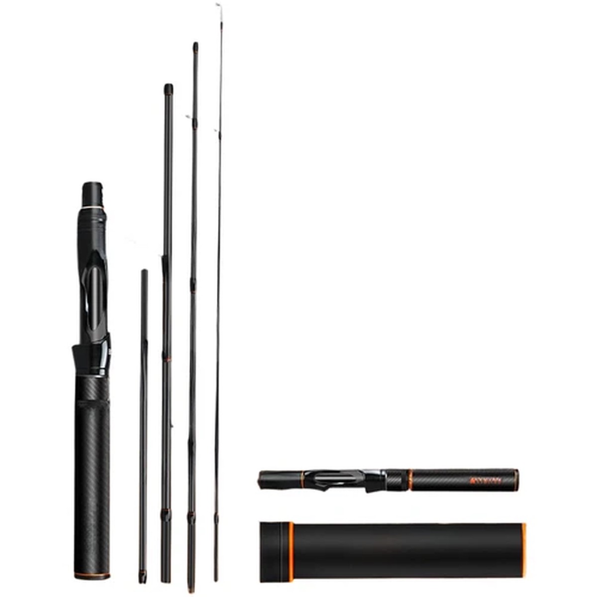 Carbon Fiber Rod Adjustable Length Fishing Rod Compact Storage Adventure Fishing