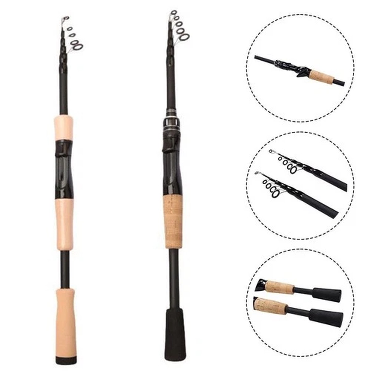 Portable Ultralight Fishing Rod for Trout and Bass Easy to Carry Design