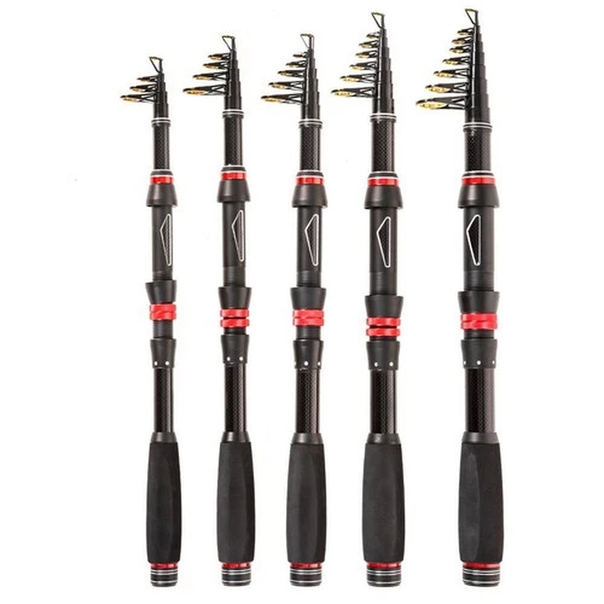 Spinning Fishing Rod Pole Rock Tackle Lure Bait Hard Carbon Telescopic Powerful