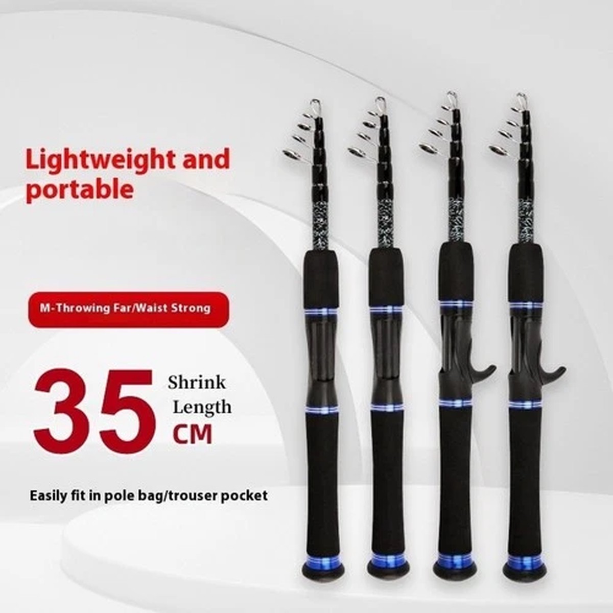 Telescopic Fishing Rod Carbon Fiber Ultra Light Spinning Fast Trout Stream Rods