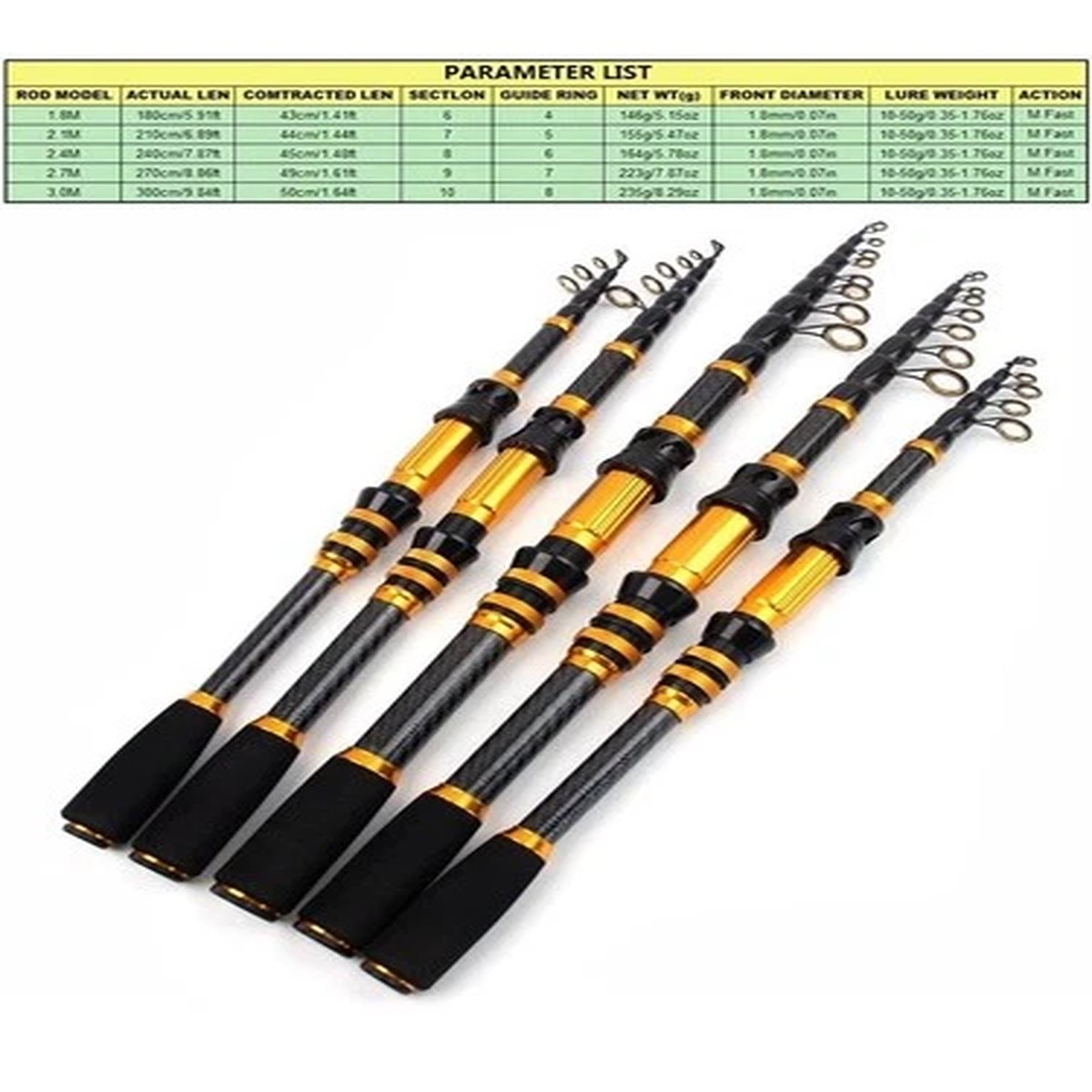 Telescopic Fishing Rod Spinning/casting Rod Ultra Light High Sensitivity Travel