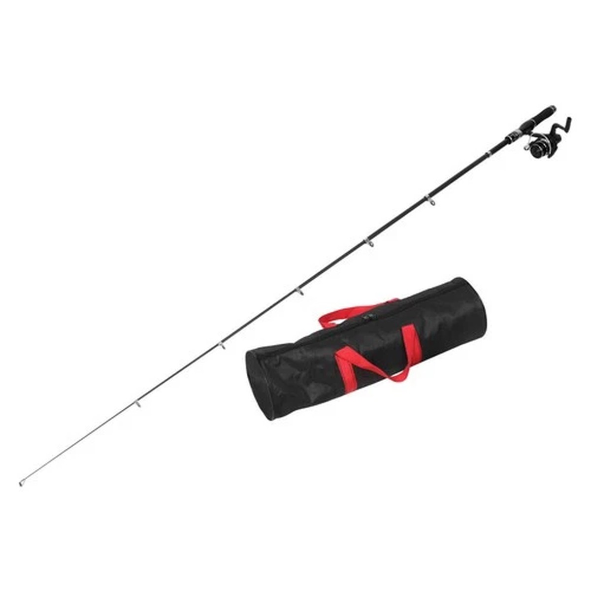 1 Set Telescopic Fishing Rod and Reel Combo - Portable Fiberglass Pole Spinning
