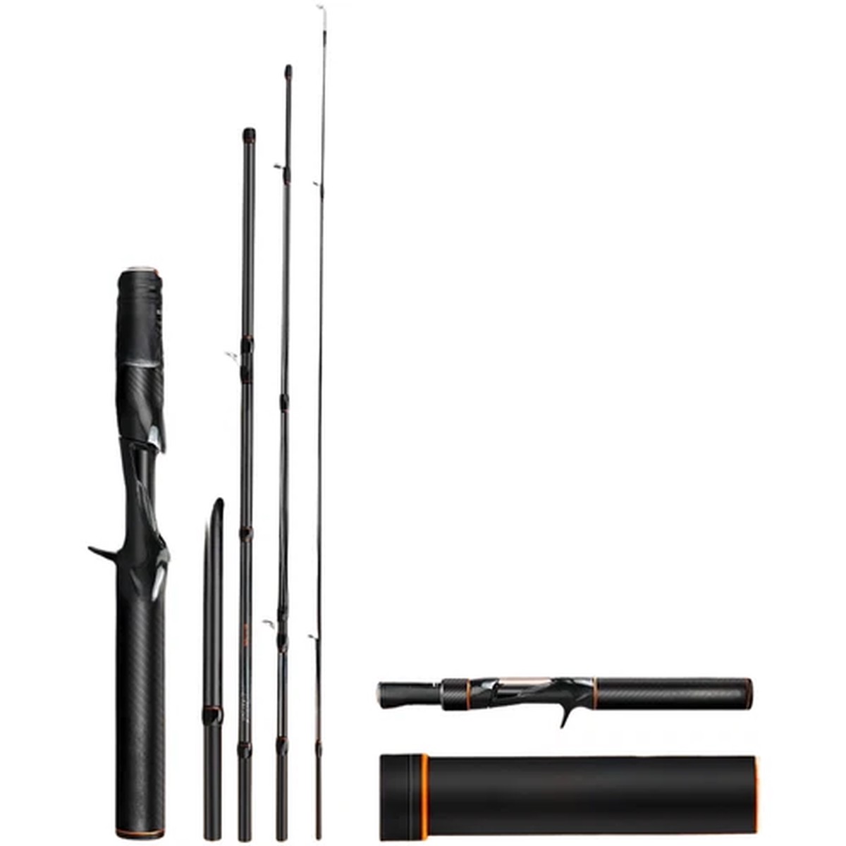 Carbon Fiber Rod Adjustable Length Fishing Rod Extended Handle Adventure Fishing