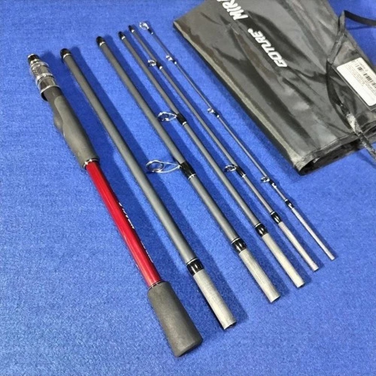 Miracle 6-Piece 7ft Spinning Rod, 2.1m Lightweight Strong Used