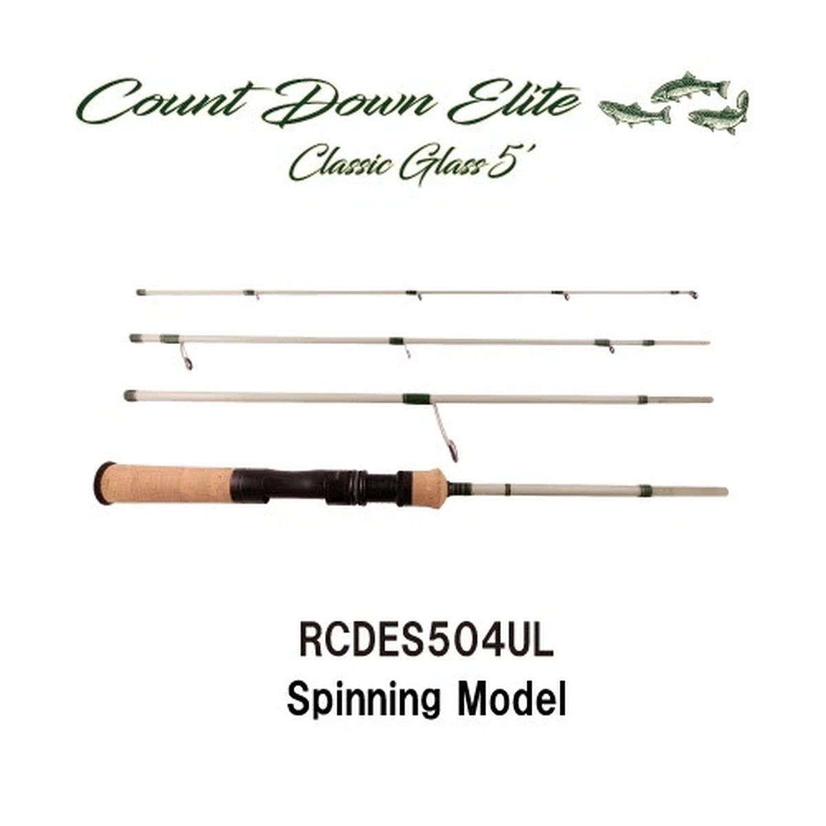 RAPALA Count Down Elite Classic Glass 5' RCDES-504UL Spinning Rod