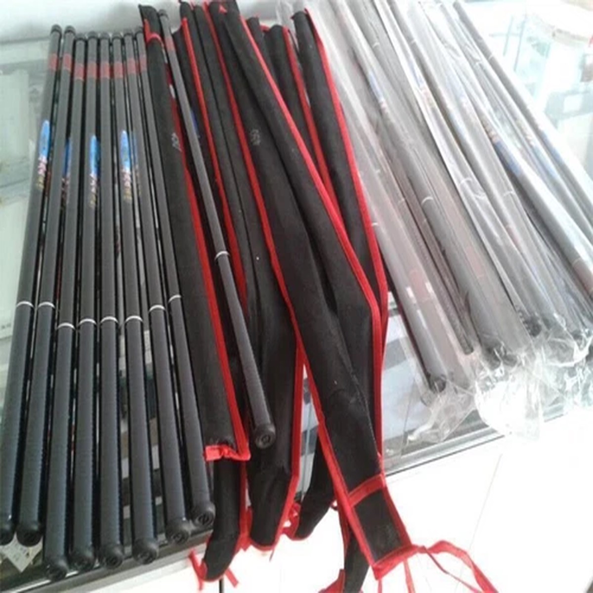 2.1-7.2m Model Carbon Fiber Stream Pole Telescopic Freshwater Fishing Rods