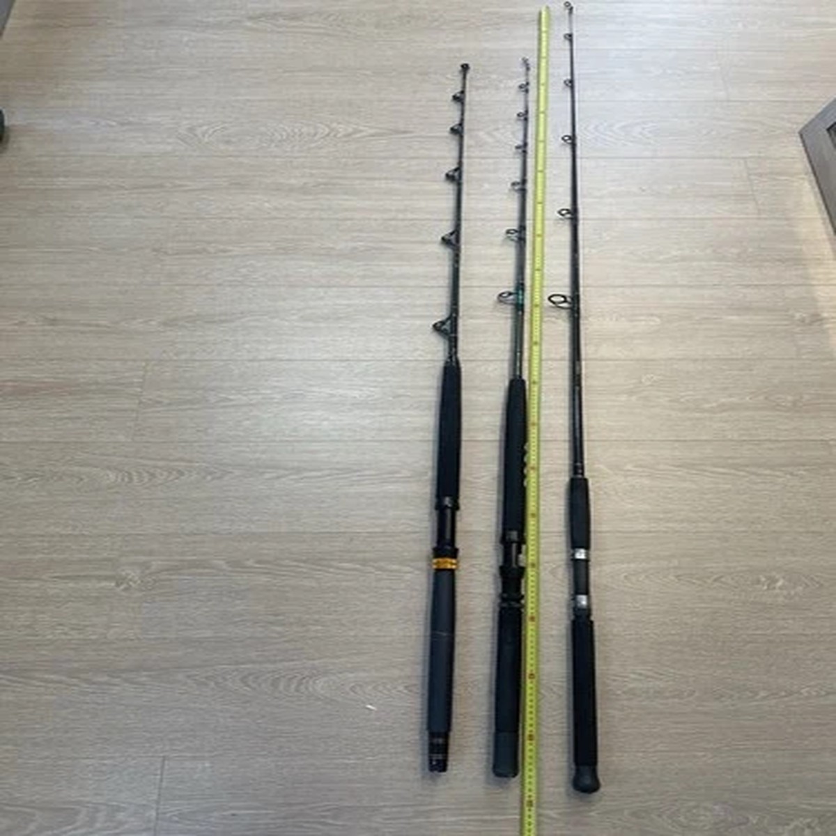 3 X ULTRA LONG CAST 2 Meter One Piece Integrated spinning fishing rod Outdoors