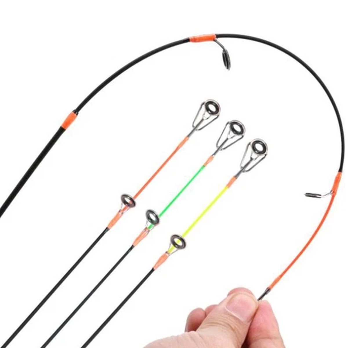 32-60cm ice fishing rod cork handle SOFT-HARD THREE ROD TIPS spin travel pole