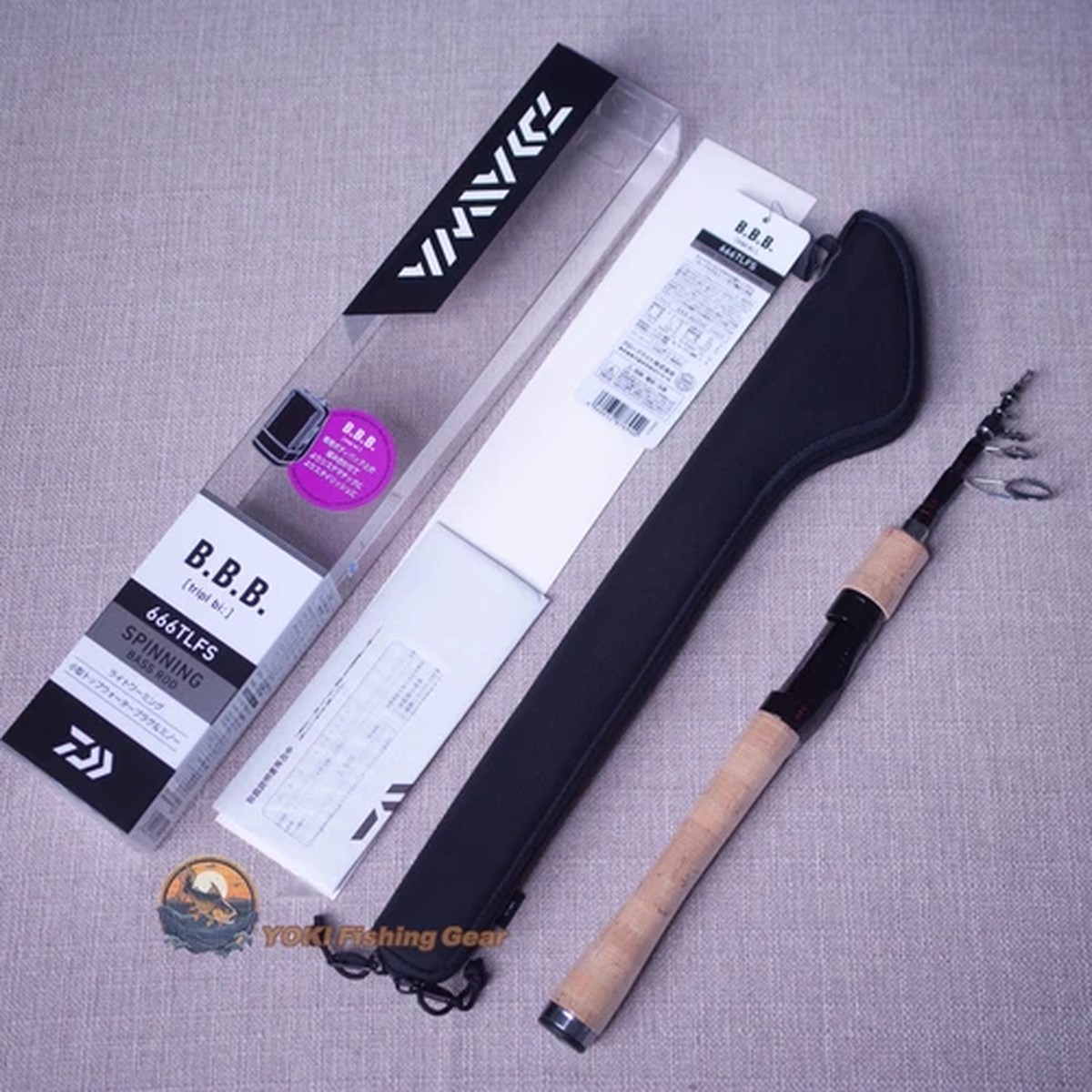 DAIWA BBB 666TLFS Telescopic Spinning Fishing Rod-Watch Product Video