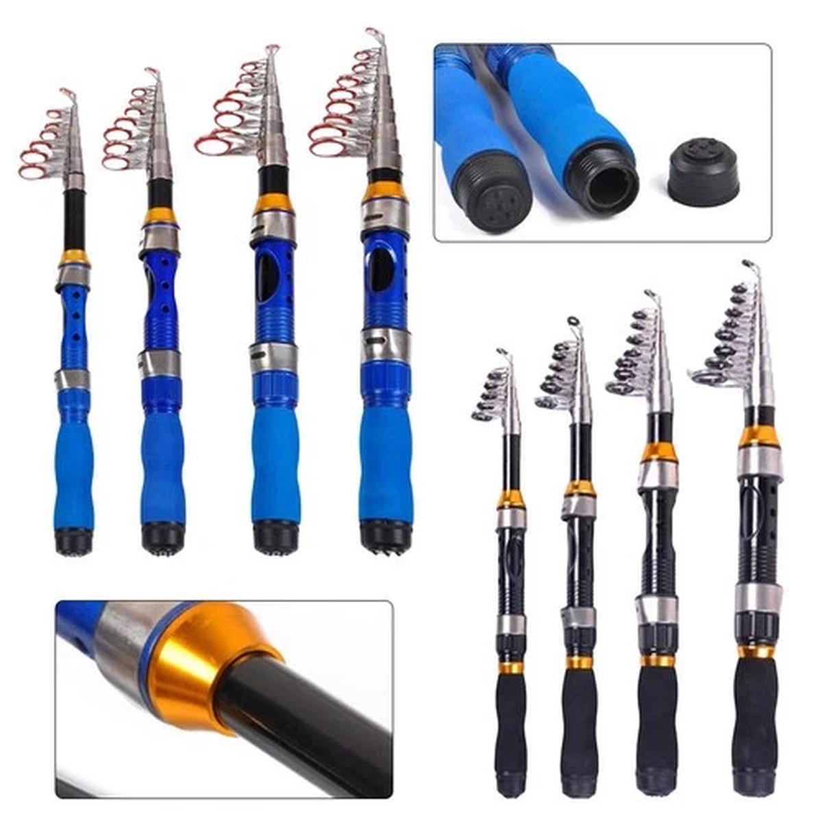 Lightweight Telescopic Fishing Rod and Reel for Effortless Outdoor Fishing