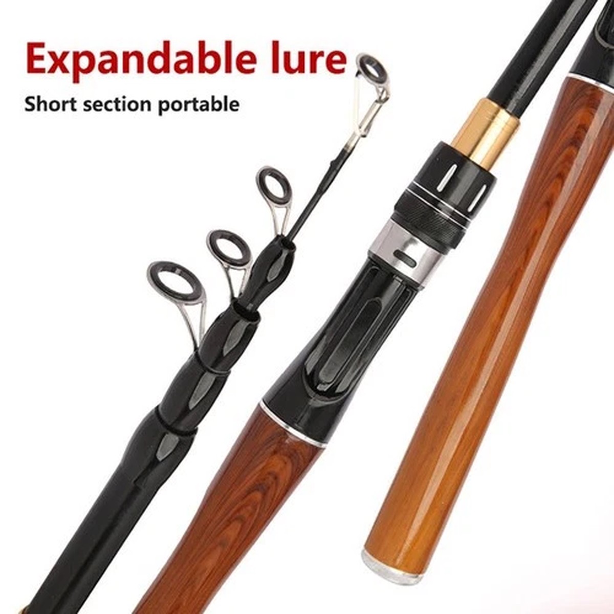 Surf Casting Telescopic Rod Fiberglass Pole Telescopic Design Compact Storage