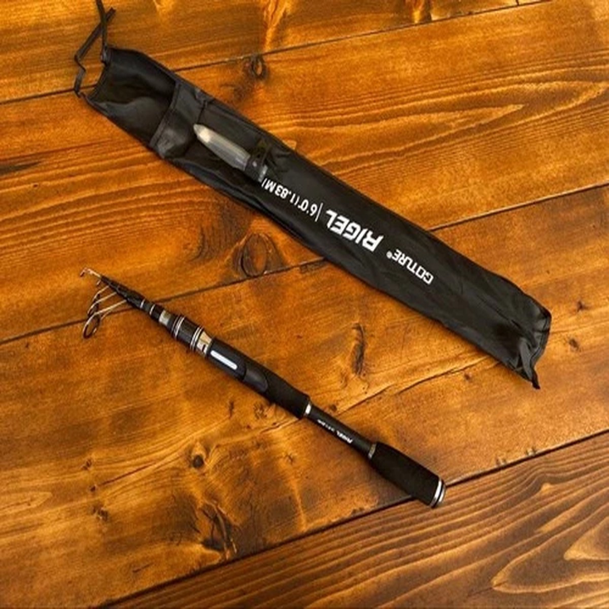 Carbon Fiber Telescopic Bass Spinning Rod 6ft Light Tackle Multi-Use