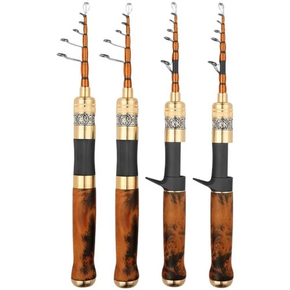 Fishing Rod Carbon Fiber With Solid Wood Handle And Titanium Tip 1 5 1 68 1 8M