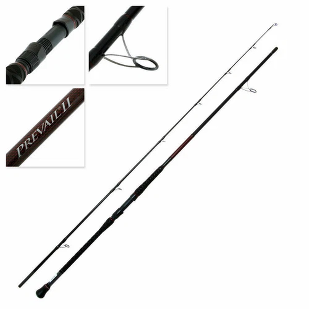 NEW 2019 Penn Prevail II 12' 15-37kg 2PC Spin Surf Graphite Rod + Warranty