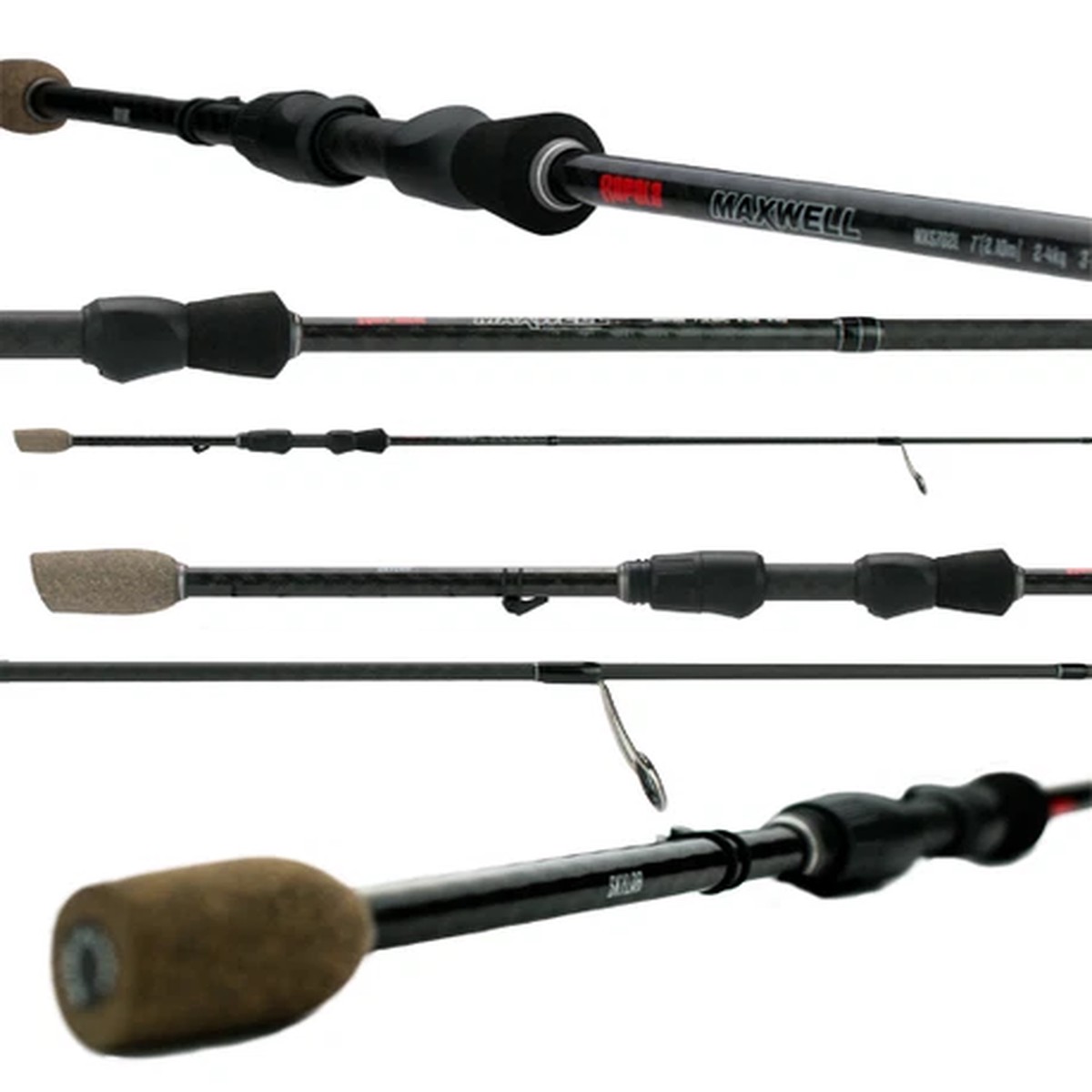 Rapala Maxwell 7' 2pc 6-10 kg 30 Ton Graphite Blank Spin Fishing Rod MXS702M
