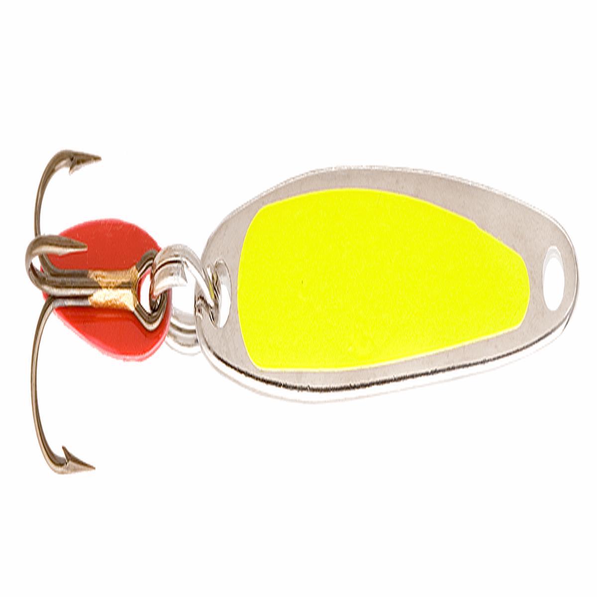 Bay de Noc Lure 1/10oz Swedish Pimple Lure (Fluorescent Yellow/Nickel)
