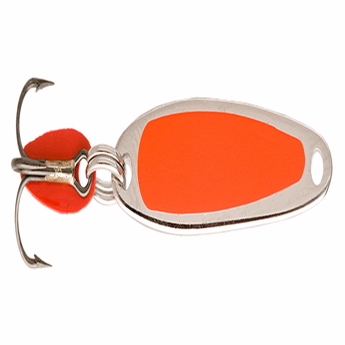 Bay de Noc Lure 1/4oz Swedish Pimple Lure (Fluorescent Orange/Nickel)