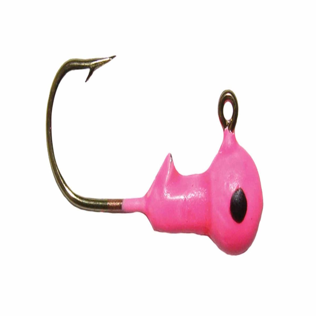 Big Bite Baits 1/4oz Big Bite Jig Single Eye 8-Pack (Pink/Black Eye)