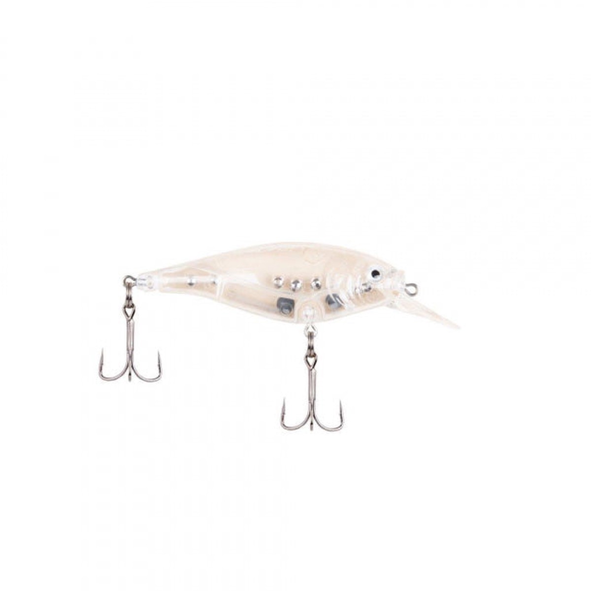Flicker Shad Shallow | 2/7 oz | 2 3/4in | 7cm | 6 | 3'-6' | 1m-2m | Model #FFSH7S-CLEAR