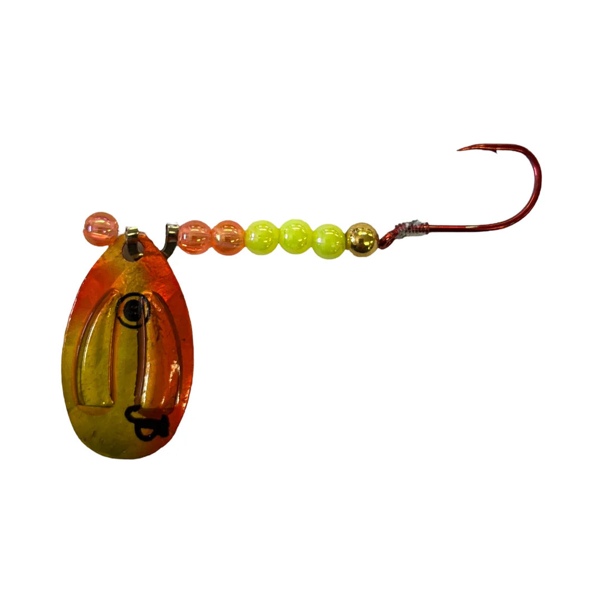 JB Lures Ventilator Pro Series Indiana Single Hook (Chartreuse/Orange)