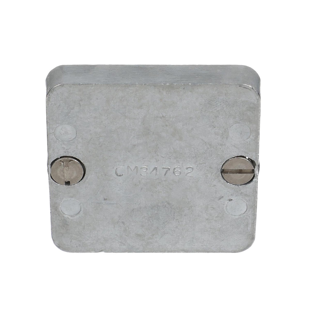 Quicksilver 34762A1 Zinc Anode Plate for MerCruiser TR and TRS Drives, 2.5" x 2.5"