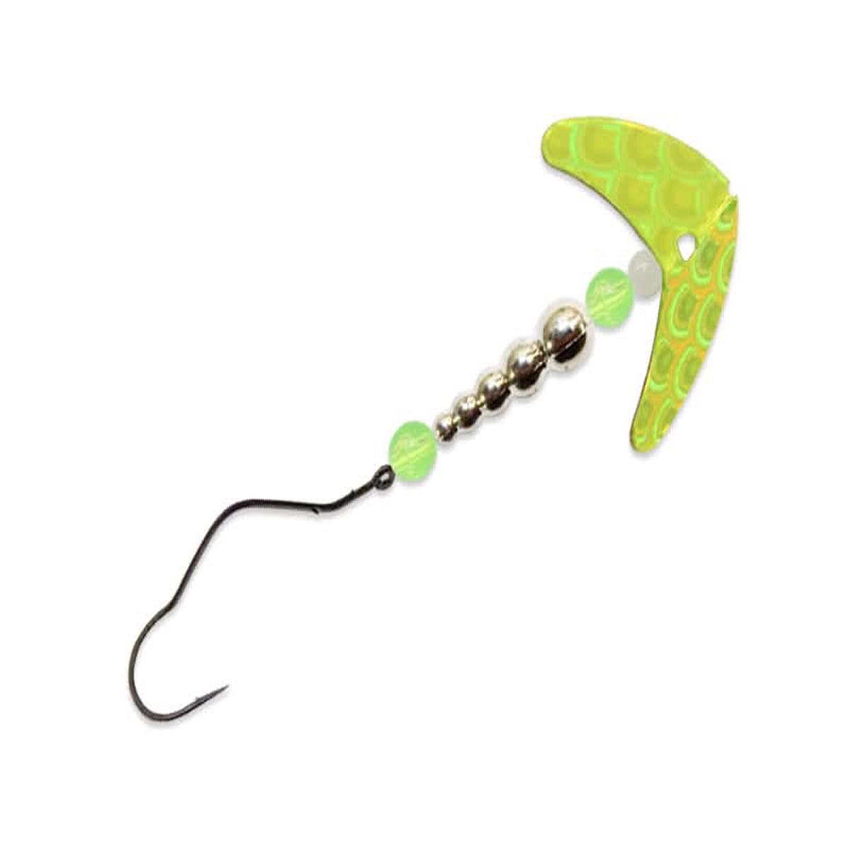 Smile Blade Super Slow Death Size 1 Chartreuse Scale/Chrome/Chartreuse