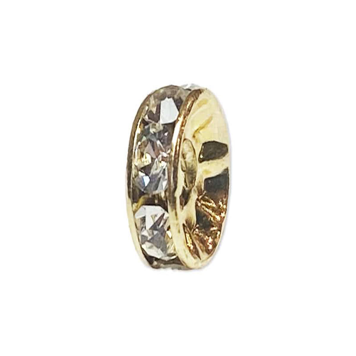 Wedding Ring Component 3-Pack Size 8mm Gold/Crystal