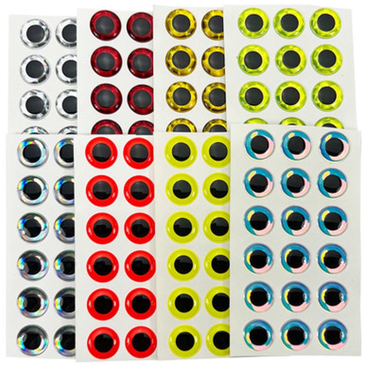 3-D Adhesive Lure Eyes - 1/2"