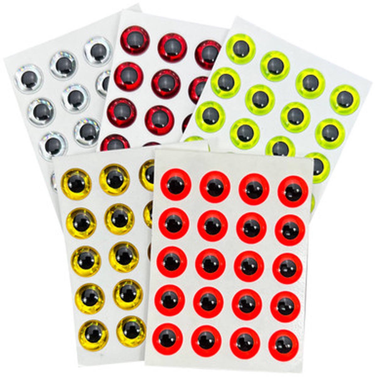 3-D Adhesive Lure Eyes - 7/32"