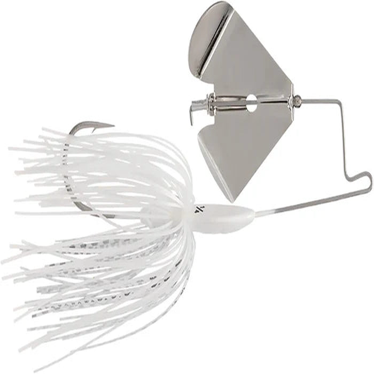 Buckeye Lures 1/2oz Buzzerk Buzzbait (White w/ Nickel Blade)