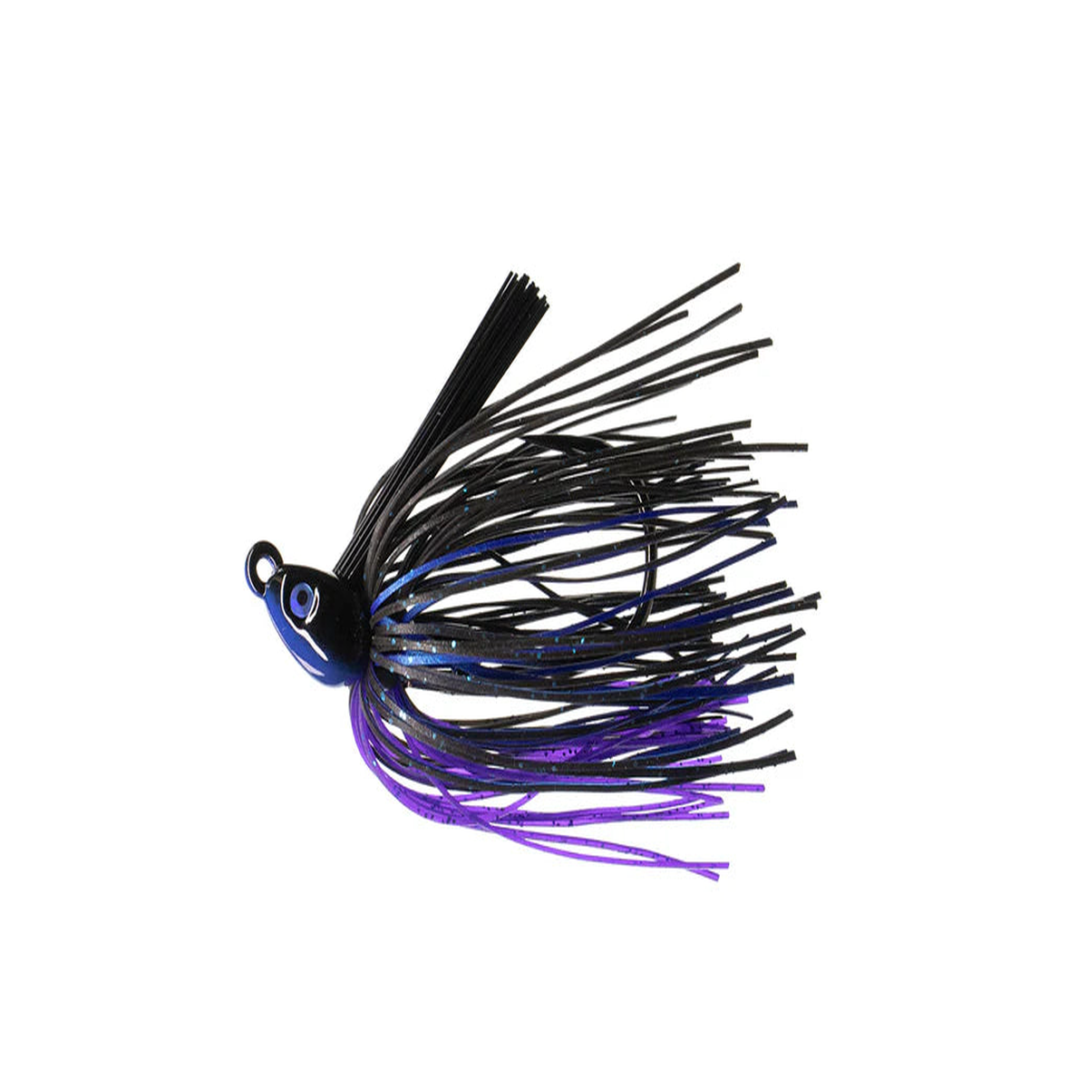 Dirty Jigs 3/8oz No-Jack Swim Jig (Black, Blue & Purple)