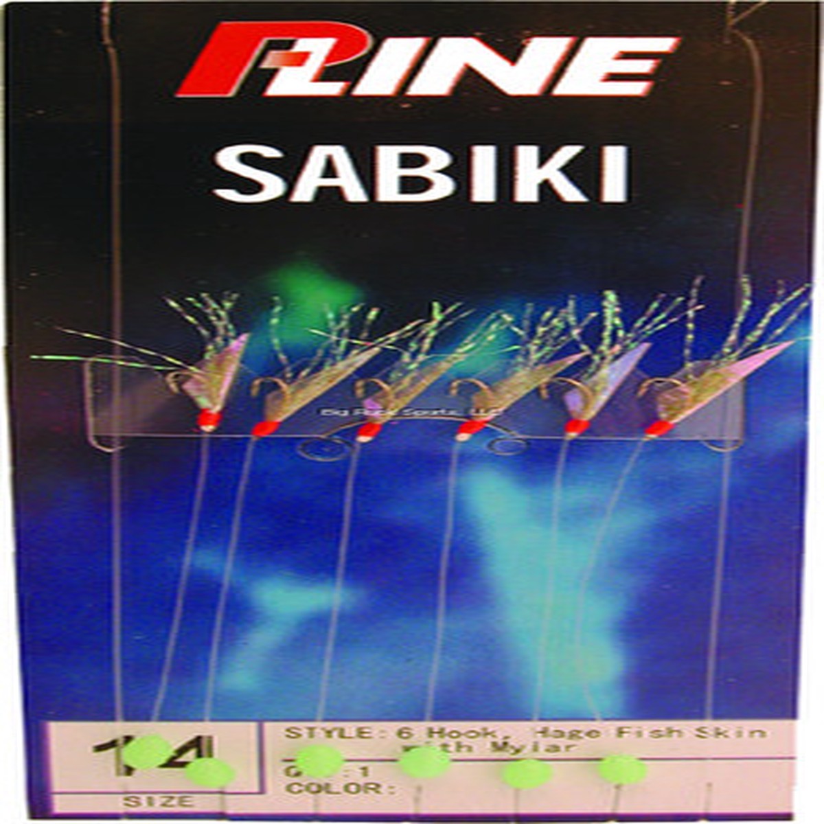 P-Line Sabiki Rig Hage Aurora F/Sk Fish Skin - SMFS6
