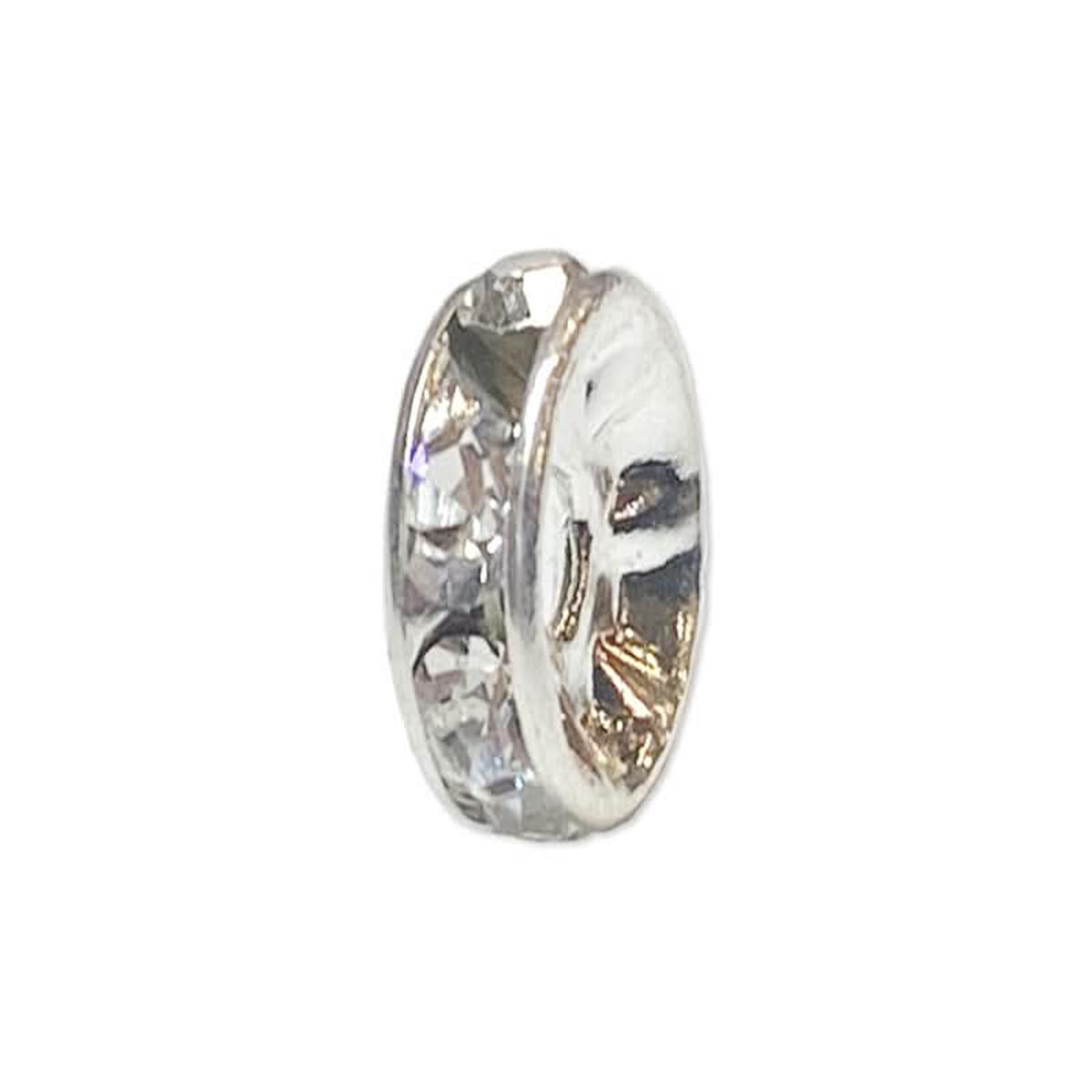 Wedding Ring Component 3-Pack 6mm Silver/Crystal