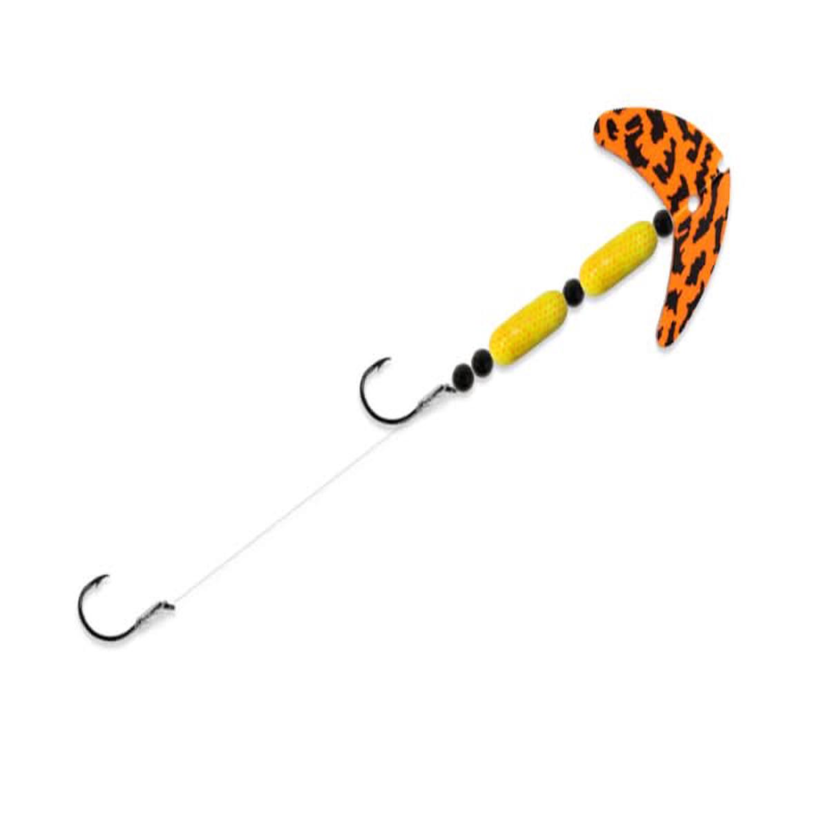 Cha Cha Crawler Size 4 Orange Black Tiger/Chartreuse Orange Scale