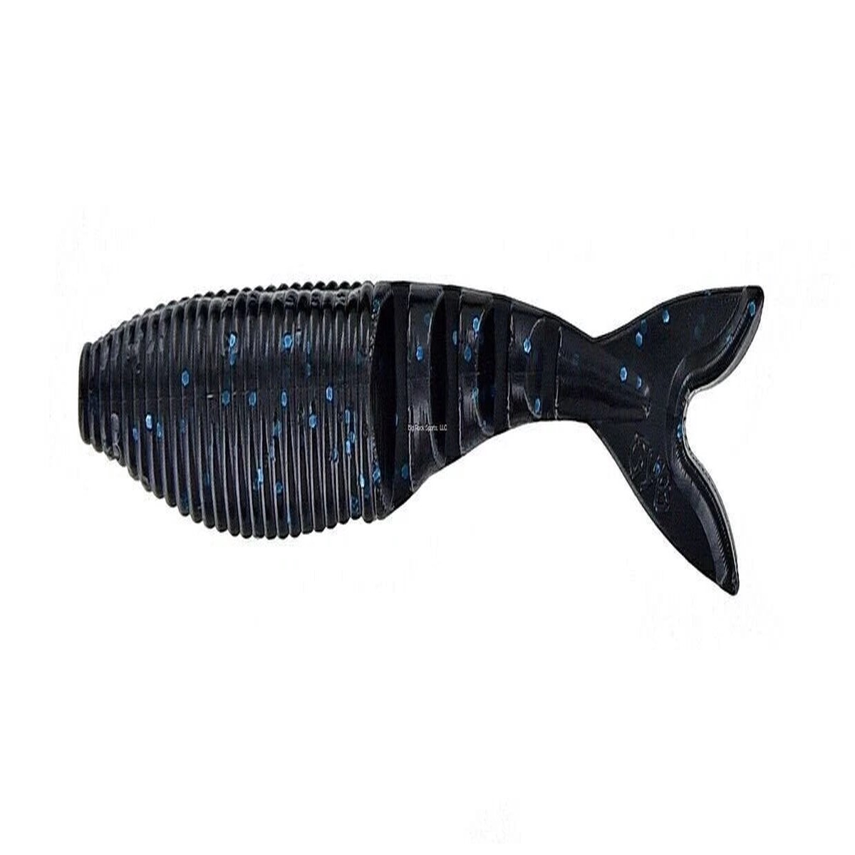 YAM-134-06-02 4 in. Zako Black Fishing Lure with Large Blue Flake - Pack of 6