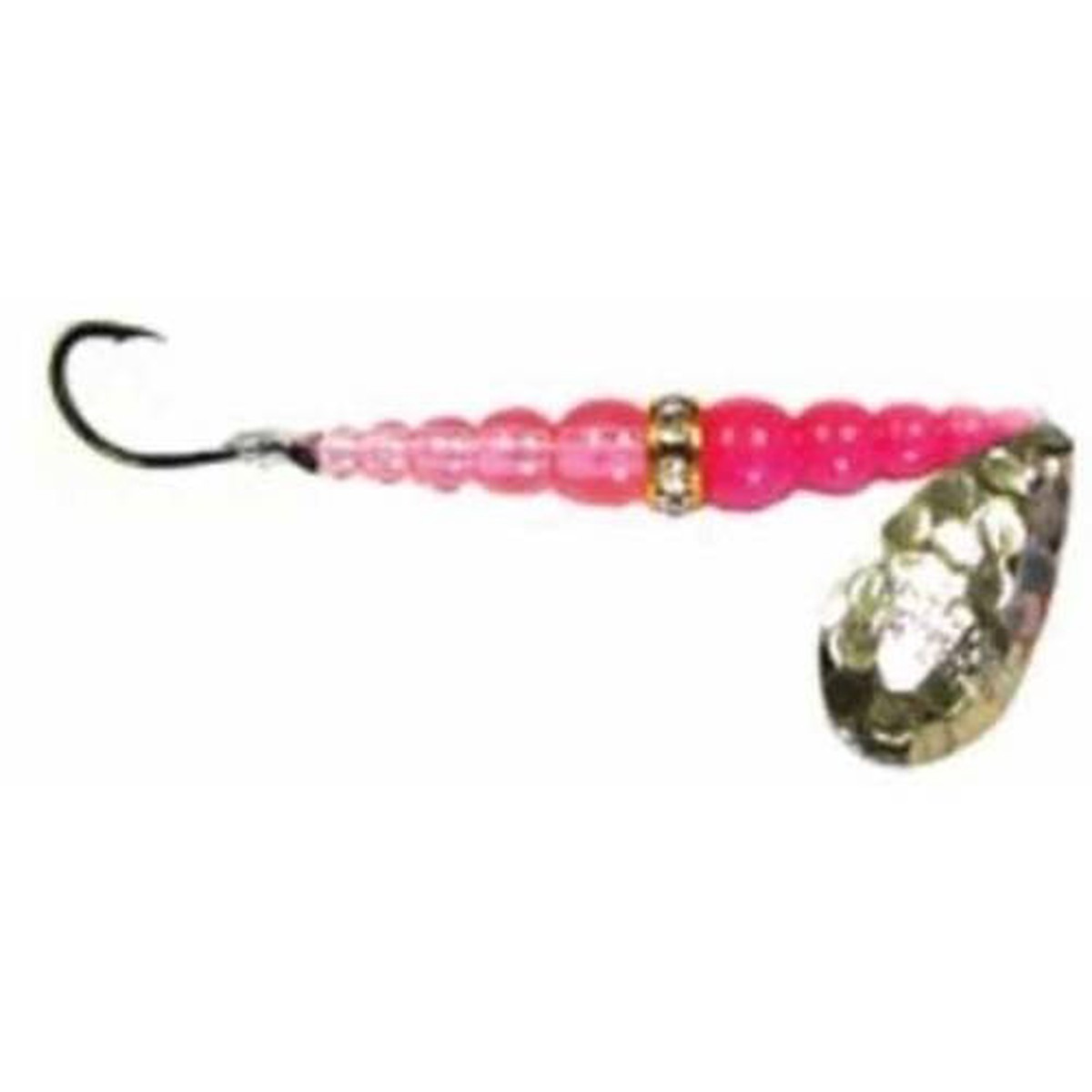 Mack's Lure Wedding Ring Classic Spinner Lures Size 4 Ham Nickel/Pink/Flo Pink
