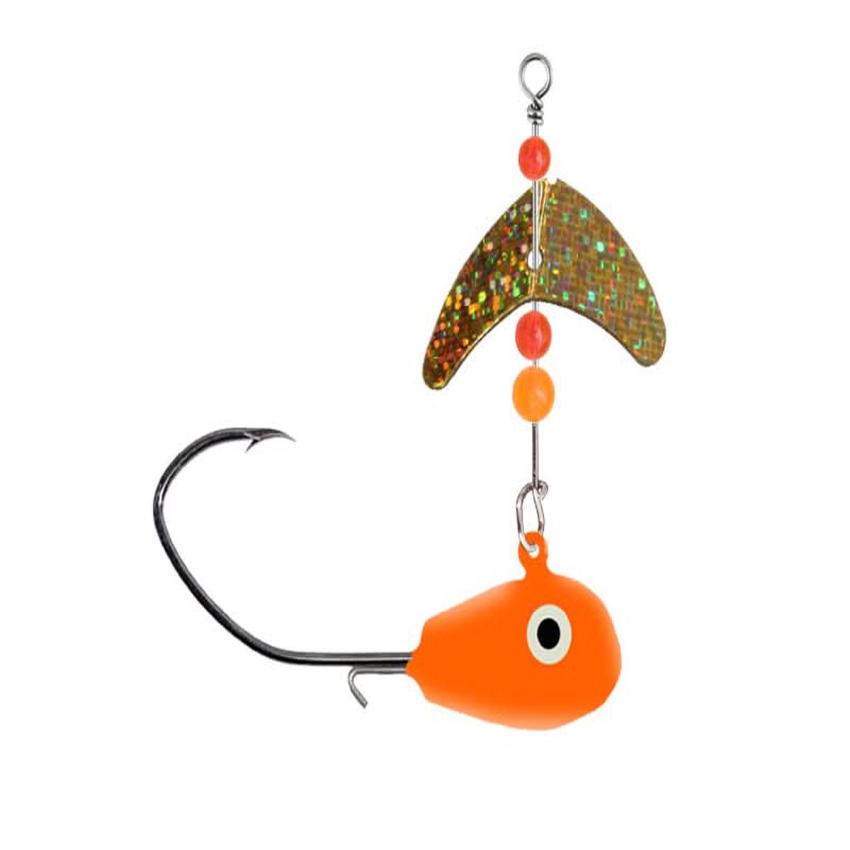 Smile Blade SD Drift Jig Size 3/8oz Orange/Gold Sparkle