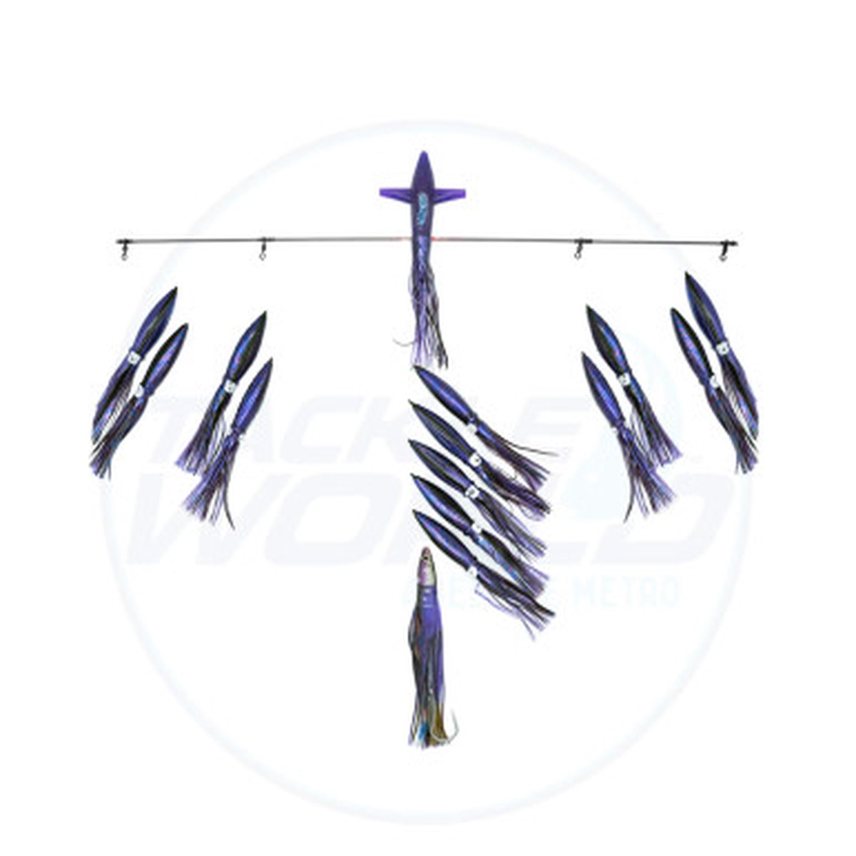 Chatter Lures X SLC Spreader Bar 36" - Purple Squid